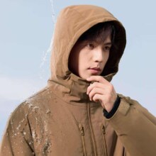 百亿补贴，plus:京东京造外套男夹克加厚冬保暖服饰男装棉服智暖衣卡其色 M