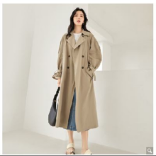 需首购：DUIBAI 对白 女士中长款风衣 DDF001 杜鹃同款