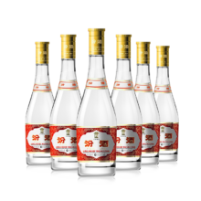 PLUS会员：汾酒 玻汾 清香型白酒 口粮酒 泡酒 53度 475mL 6瓶