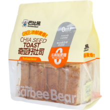 巴比熊 奇亚籽吐司360g/袋 0蔗糖面包蛋糕 下午茶零食早餐