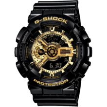 卡西欧（CASIO） G-SHOCK 卡西欧黑金运动男表石英手表电子表送男友 GA-110GB-1APR-200米防水