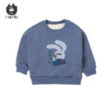 小猪大卫 儿童春秋加绒棒球服圆领卫衣 任选2件
