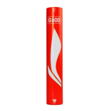 李宁（LI-NING） 羽毛球耐打训练比赛用球G系列鹅毛球比赛训练球抗风防风 12只装 1筒 G600精选鹅毛-77速