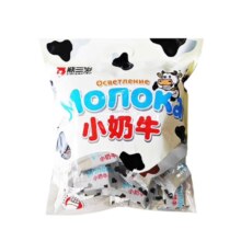 熊三岁小奶牛牛奶味威化饼干400g 休闲零食 年货节送礼
