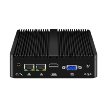 倍控J4125四核迷你微型工控机台式机电脑主机HTPC 嵌入式双串DB9双网4gSIM卡槽物联网wifi 准系统 无内存硬盘 G30双网双串 J4125四核Msata固态