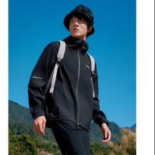 18日20点：TOREAD 探路者 单层冲锋衣 刘昊然同款 男-TABBBM81835黑色