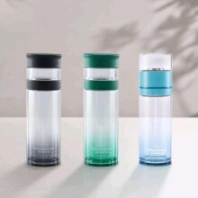 星巴克 蓝绿渐变茶水分离杯270ml