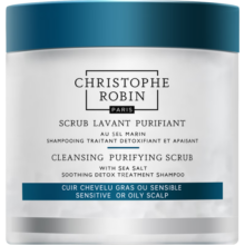 Christophe Robin海盐舒缓头皮磨砂膏250ml清洁控油洗头膏洗发水 CR男女通用