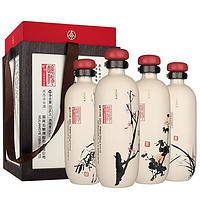 WULIANGYE 五粮液 股份 酿神梅兰竹菊礼盒 浓香型白酒 50度500ml*4瓶 礼鉴收藏