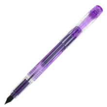 白金（PLATINUM）钢笔 PSQ-300C#28-F 紫色 学生练字书写 进口墨水笔透明笔杆0.3mm