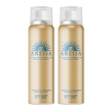【自营】ANESSA/安热沙金灿倍护防晒喷雾防紫外线安耐晒60g*2瓶装
