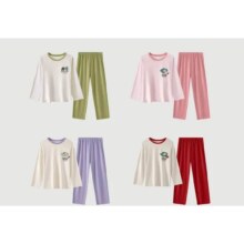 plus会员：有棵树 睡衣女士 新疆棉长袖可外出秋家居服简约居家服
