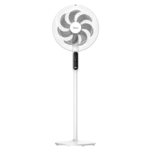 美的（Midea）七叶轻音电风扇 家用风扇 落地扇 立式节能摇头宿舍电扇 强风降温循环柔风自然风桌面小风扇 【35cm遥控款】3+2档自选风 强劲动力