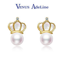 VENUS ADELINE 金色皇冠耳环女