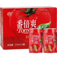 冠农股份（GUAN NONG SHARE）新疆番茄汁0添加剂0脂果蔬汁西红柿汁代餐饮料310ml*12罐