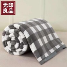 plus会员：无印良品 A类加厚法兰绒毛毯120 * 200cm、需凑单