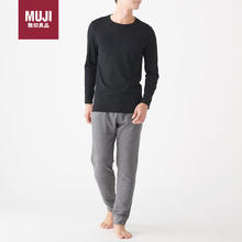 MUJI 無印良品 男式 v领打底衫 黑色 男式M