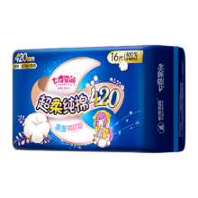 七度空间420夜用16片×1包卫生巾