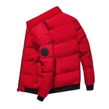 罗蒙（ROMON）面包服棉服男短款立领棉袄冬季外套中青年加厚保暖棉衣男装衣服 黑色 175/L （适合110-130斤）
