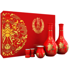 郎酒红花郎十 53度酱香型高度白酒 500ml*2瓶 礼盒装 53度 500mL 1盒 【红十礼盒】