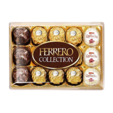 费列罗（FERRERO）杂莎3色球榛果巧克力15粒172g进口零食圣诞礼物 2025年1/2月到期