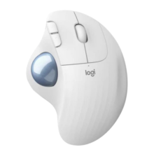 罗技（Logitech）人体工学系列 ERGO M575 轨迹球鼠标 专业绘图设计 企业级无线蓝牙双重连接办公鼠标 M575 白色