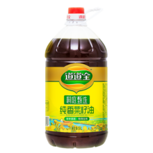 道道全 洞庭甄选纯香菜籽油非转基因物理压榨 5L