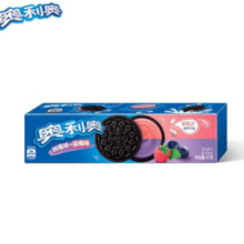 OREO 奥利奥 夹心饼干 树莓味+蓝莓味 97g
