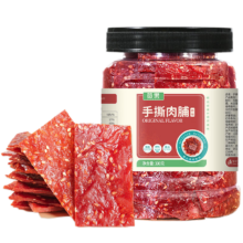 签果 新货原味 靖江手撕肉脯 300g 罐装