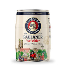 京东百亿补贴：Pailaner 保拉纳 柏龙 酵母型小麦白啤 德国原装进口 5L 铁桶装