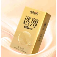 美诺  超薄避孕套  金装透薄 12只装（1盒）