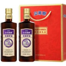BETIS 贝蒂斯 小贝厨房 亚麻籽油礼盒装  500ml*2瓶*2件
