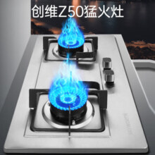 创维（Skyworth）燃气灶煤气灶双灶家用 5.0kW液化气嵌入式台式双灶具 大火力 不锈钢 煤气炉灶台 Z50S（液化气）