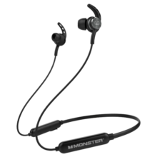 魔声（Monster）isport spirit颈挂式磁吸入耳式无线运动蓝牙音乐手机耳机 黑色