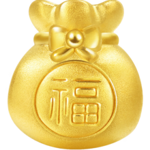 周生生圣诞礼物黄金转运珠福袋足金情侣手串不含红绳手链89197C定价