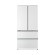 海尔（Haier）0cm边距海尔461升太白系列零距离嵌入式超薄冰箱多门法式四门黑金净化干湿分储变温区一级能效冰箱 红色