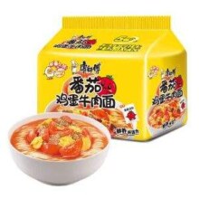 康师傅 经典番茄鸡蛋牛肉面 115g*5袋
