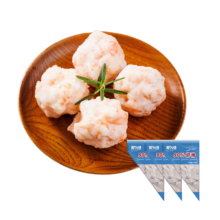 Plus:美加佳 90%虾滑120g*3袋三联包*4件+凑单