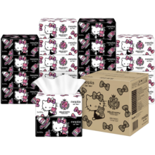 妮飘（Nepia）HelloKitty凯蒂抽纸3层100抽*20包整箱家庭装面巾纸巾餐巾纸