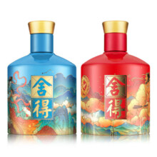 舍得 品味舍得 神话人物追天者 浓香型白酒 52度 500ml*2瓶 礼盒装