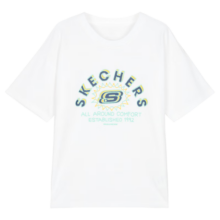 Skechers斯凯奇夏季儿童短袖女孩大童T恤男童夏装纯棉T休闲亲子装L222K064