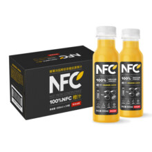 农夫山泉NFC橙汁果汁饮料 100%鲜果冷压榨 橙子冷压榨 300ml*24瓶 整箱装