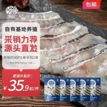 自有养殖基地，中润鱼 广东免浆黑鱼片 250g*5盒