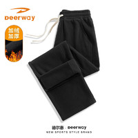 Deerway 德尔惠 男士双面 加绒阔腿裤