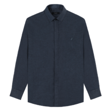 NAUTICA 诺帝卡 Tailored纯棉磨毛加厚男士衬衫
