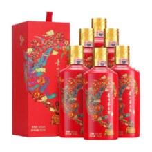 10点开始、88VIP：MOUTAI 茅台 红喜宴 43度 酱香型白酒 500ml*6瓶（原箱原封）