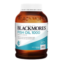澳佳宝Blackmores深海鱼油软胶囊 含Omega3DHAEPA 成人中老年人儿童 澳洲进口 【高浓度大容量】原味鱼油400粒/瓶