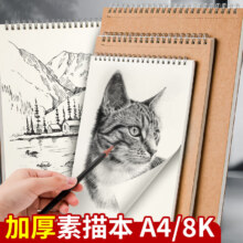 牛皮素描本美术生专用8k画画本 1本B5（12张/本）
