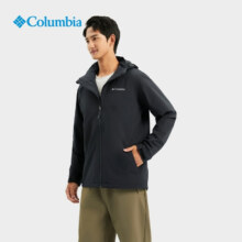 31日20点开始：Columbia 哥伦比亚 蒋奇明同款 情侣防水冲锋衣徒步外套XE3580 010石墨黑