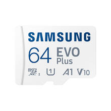 SAMSUNG 三星 EVO Plus Micro-SD存储卡 64GB（UHS-I、V10、U1、A1）